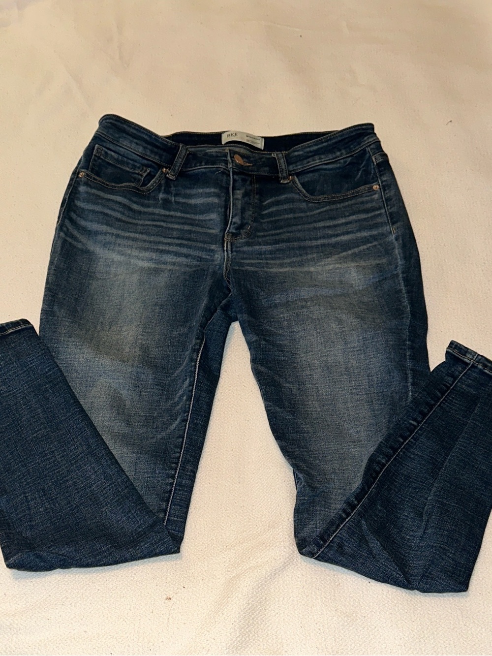 Women's BKE Dark Blue Stretch Denim Jeans